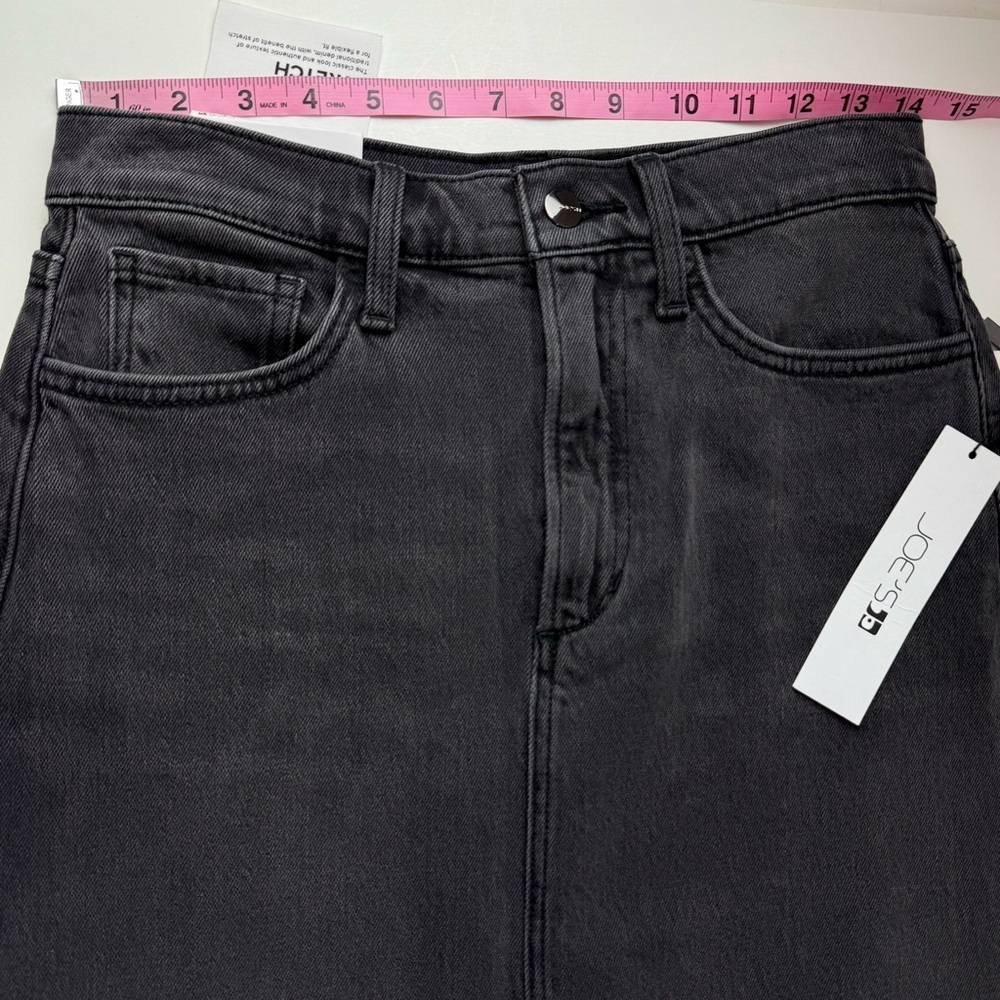 Joe's Jeans The Tulie Skirt w/ Grace Womens 27 Black Vintage Stretch Denim Midi - Picture 11 of 13